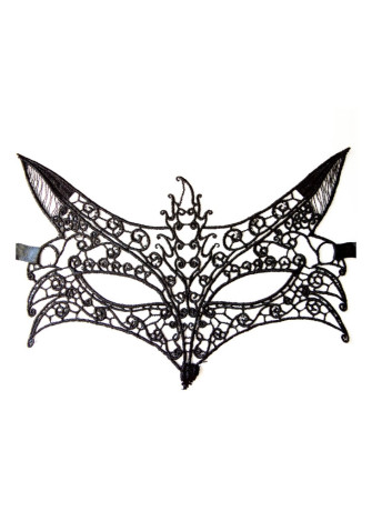 Masque souple dentelle noire - 100825